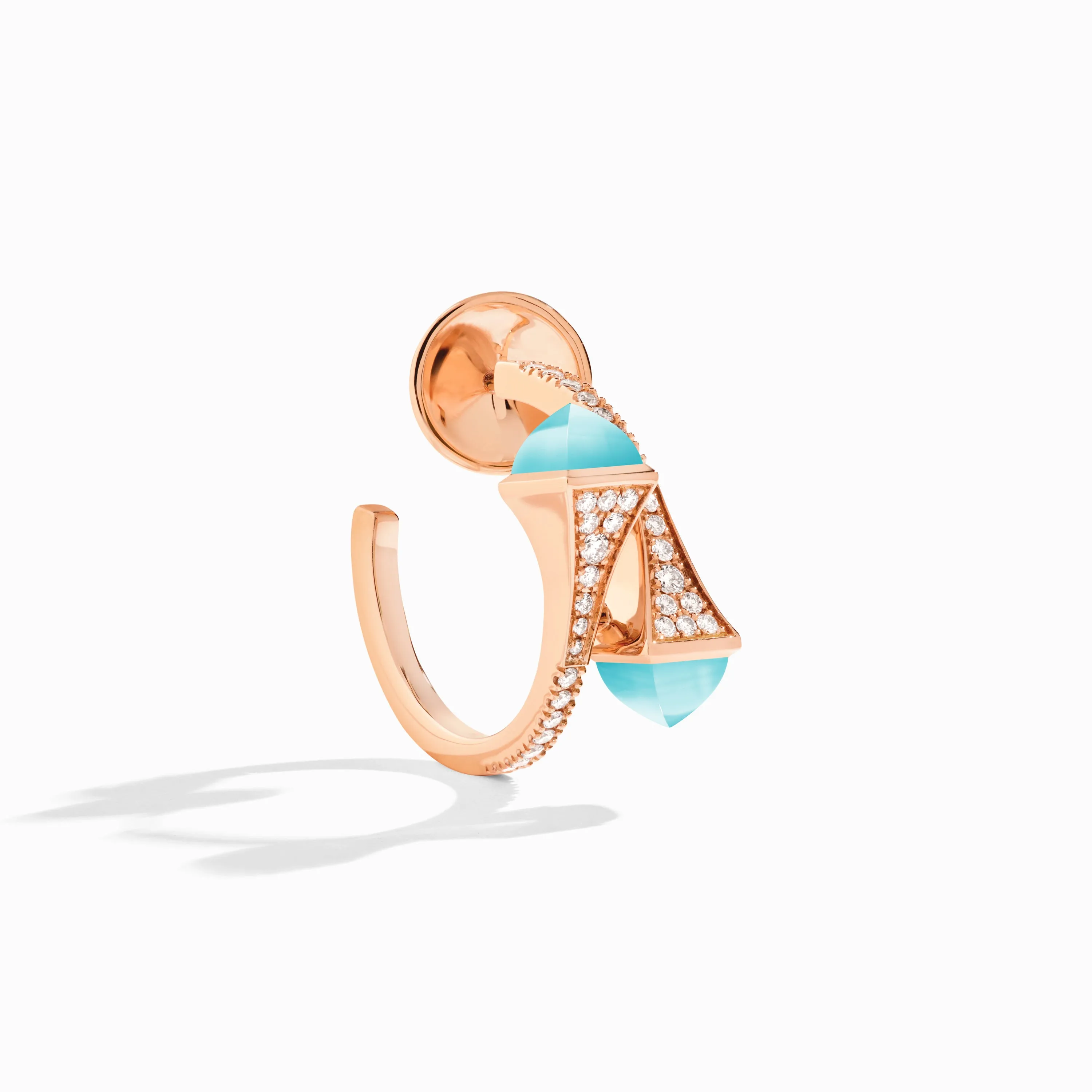 Cleo Diamond Open Hoop Earrings