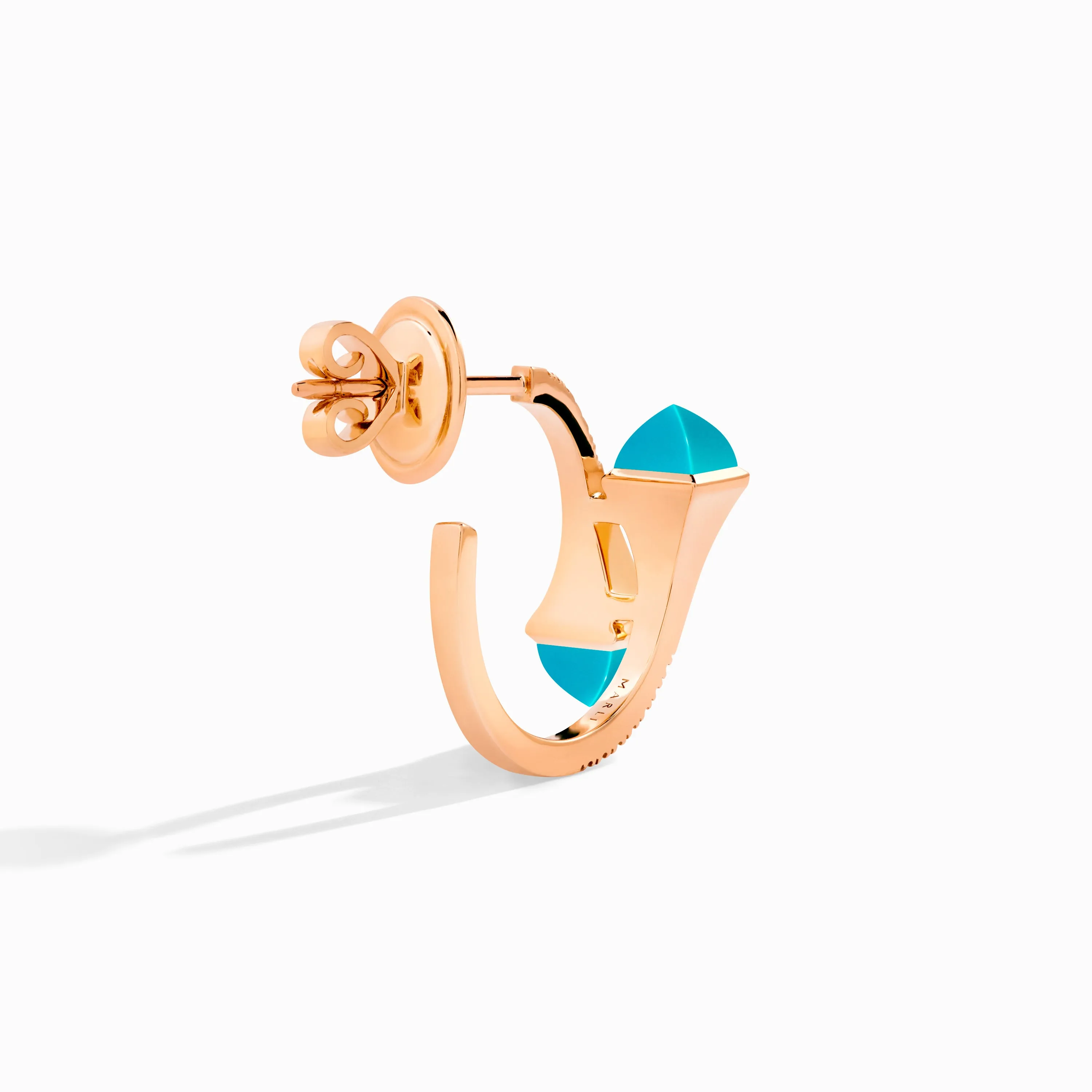 Cleo Diamond Open Hoop Earrings