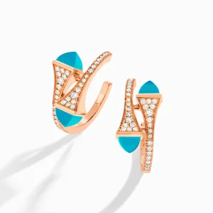 Cleo Diamond Open Hoop Earrings