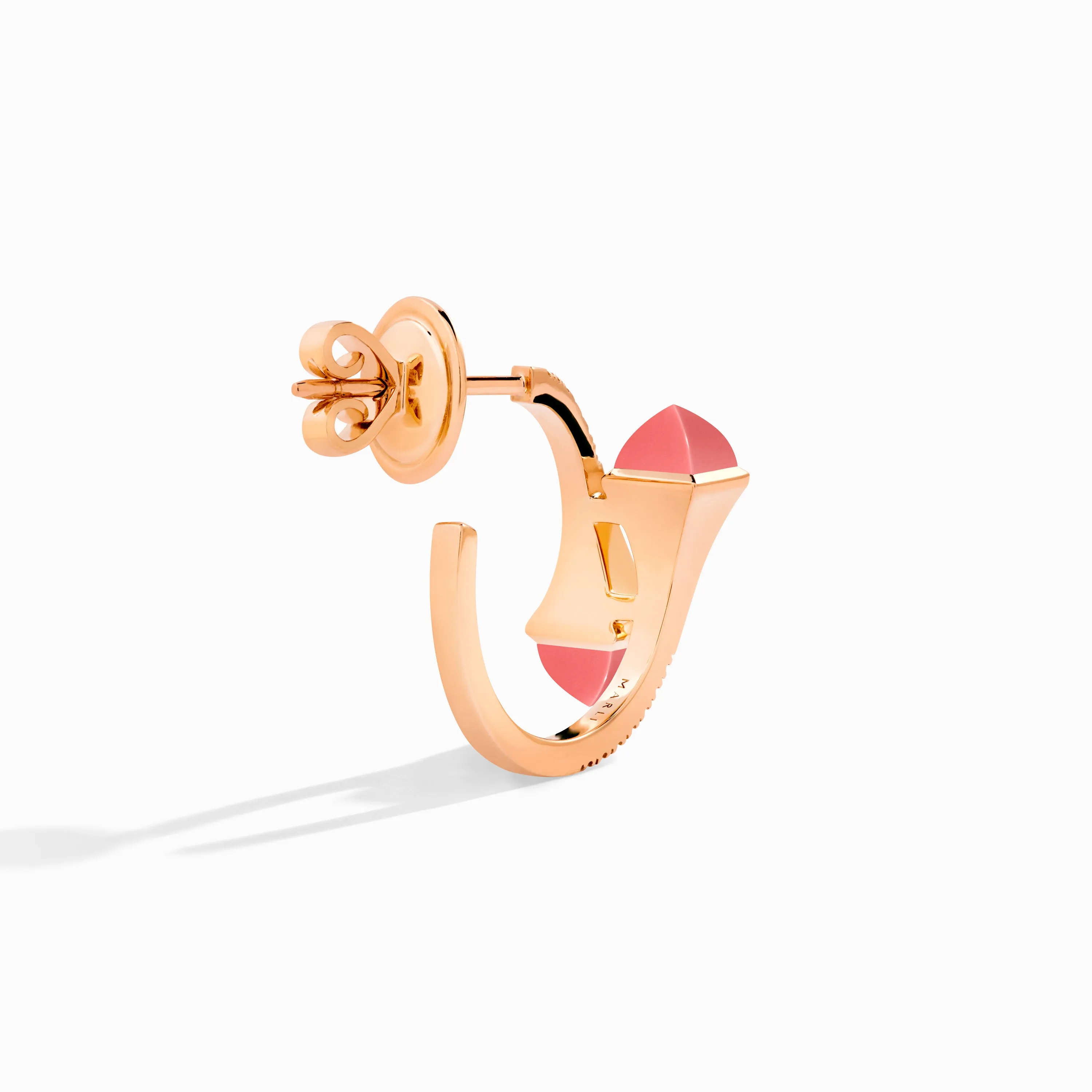 Cleo Diamond Open Hoop Earrings