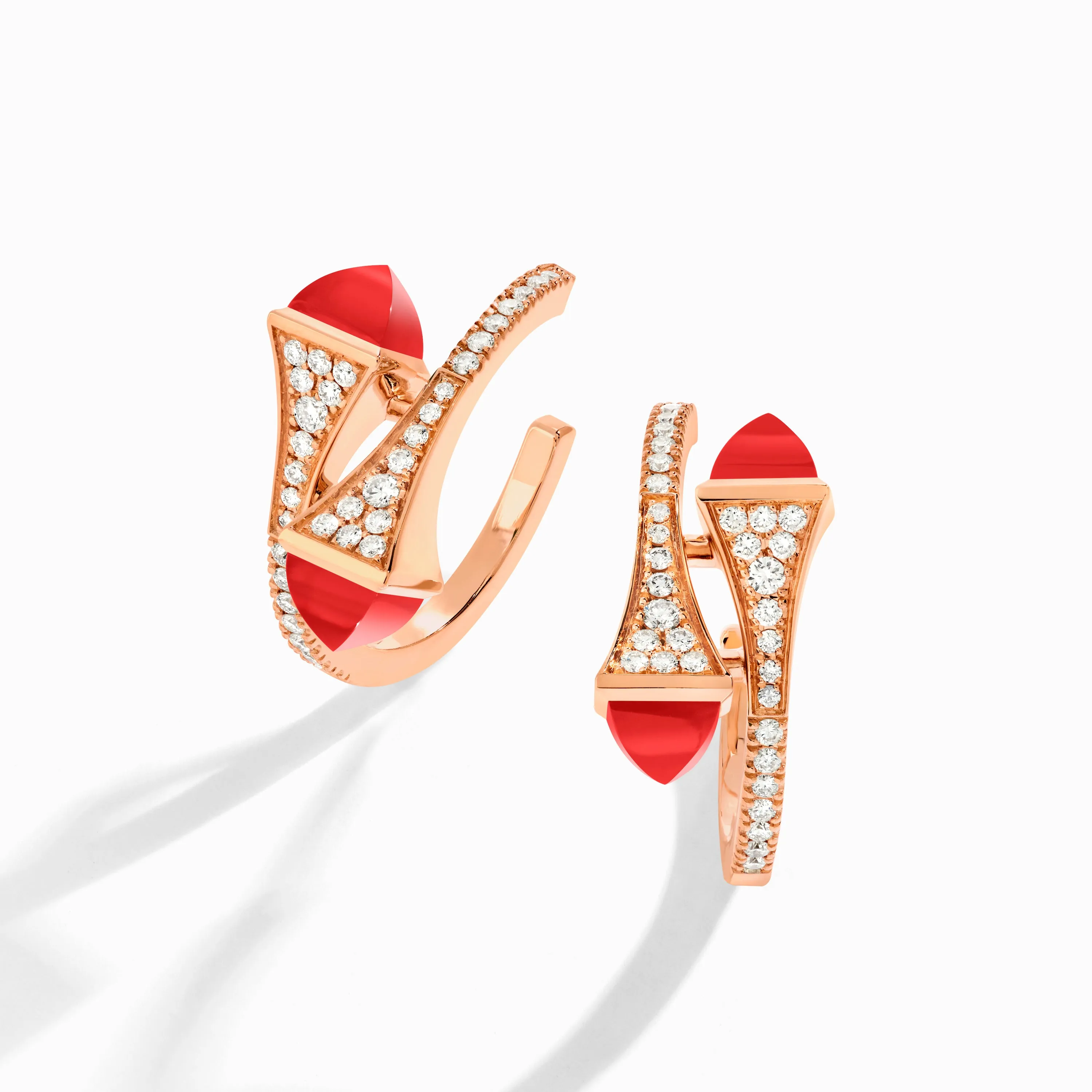 Cleo Diamond Open Hoop Earrings