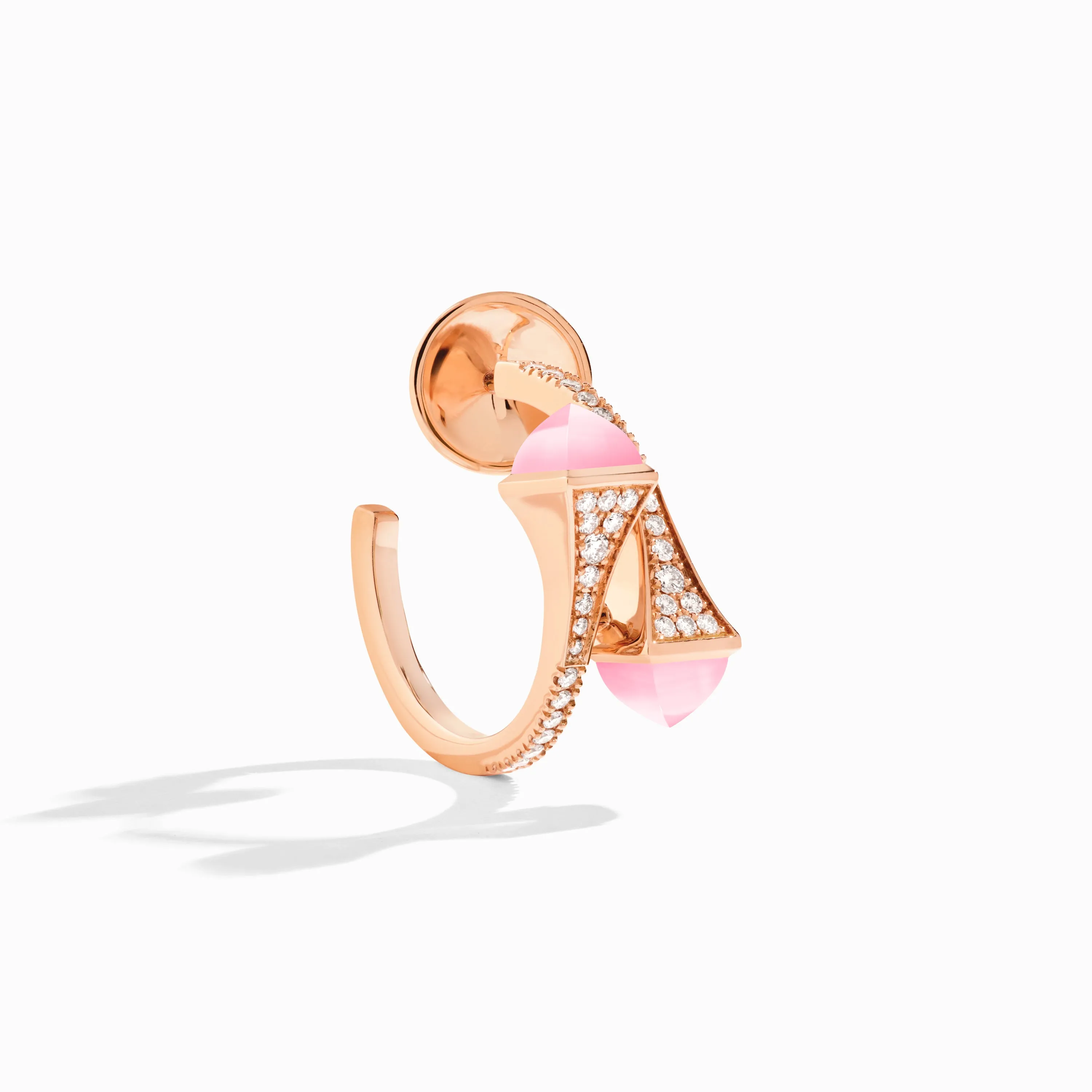 Cleo Diamond Open Hoop Earrings