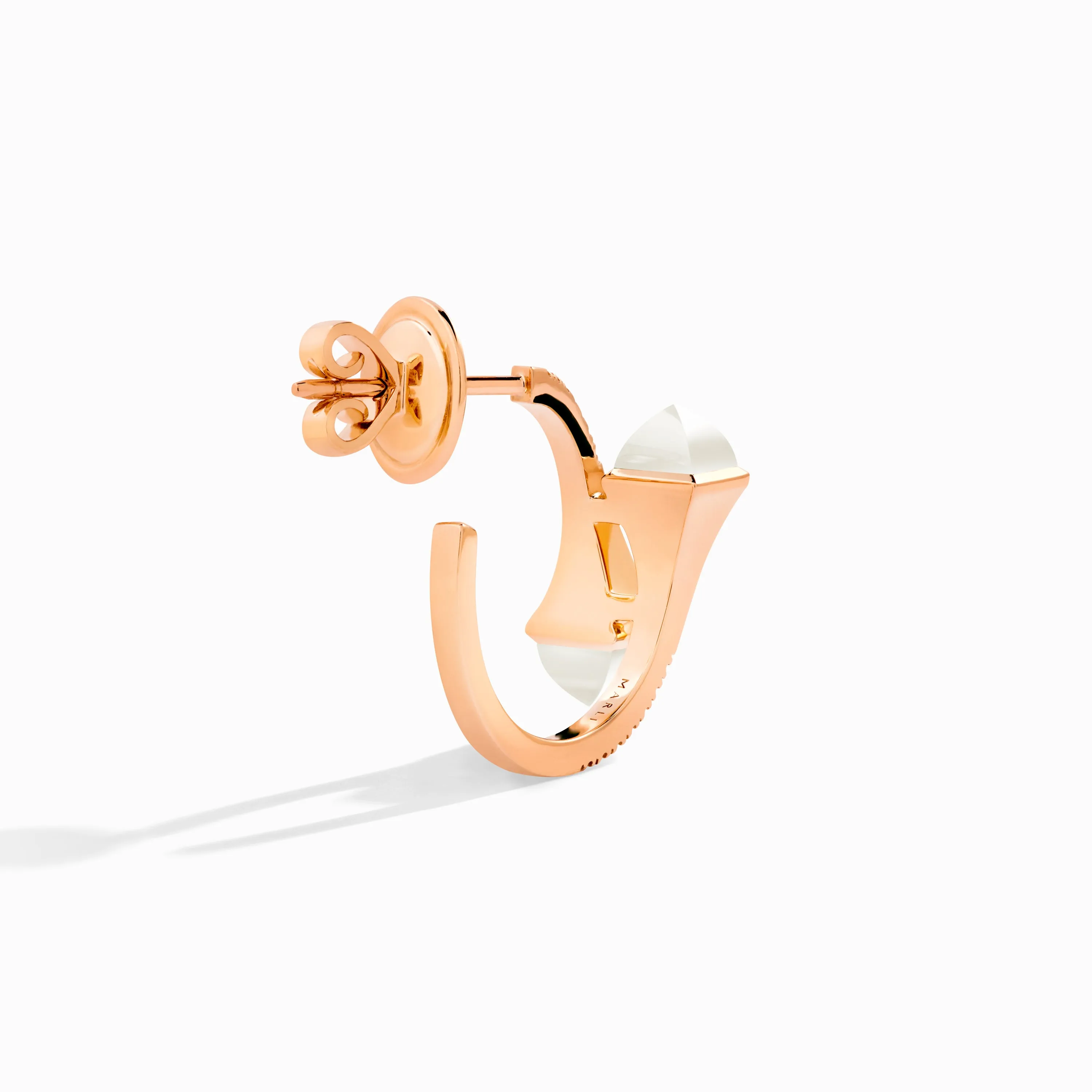 Cleo Diamond Open Hoop Earrings