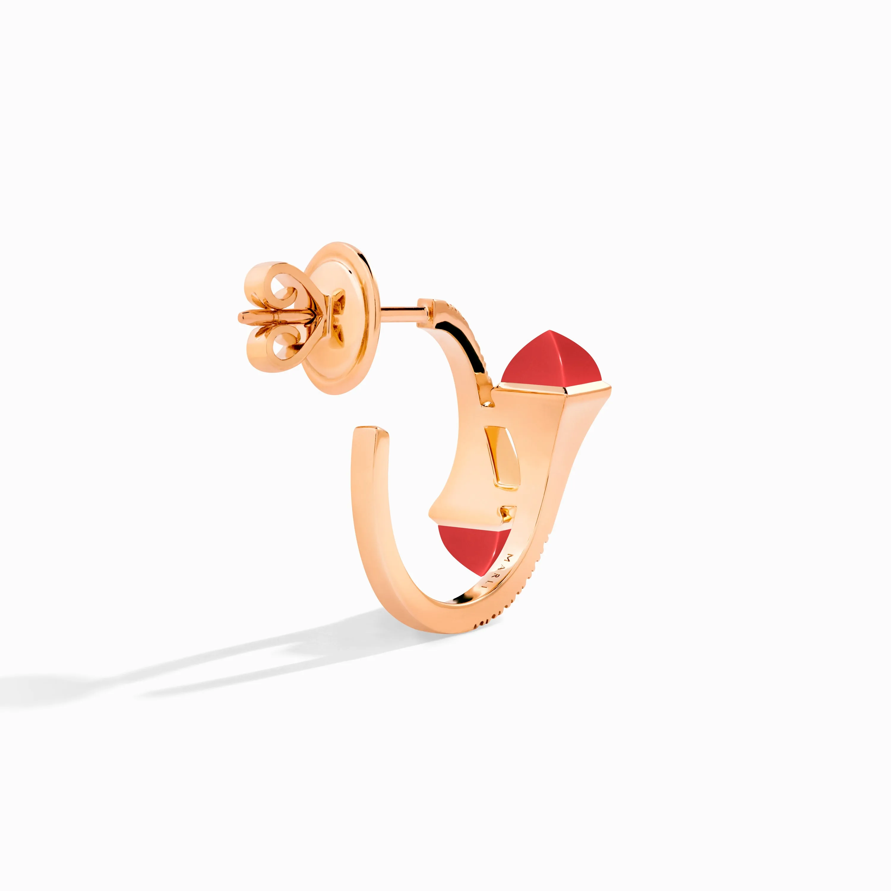 Cleo Diamond Open Hoop Earrings