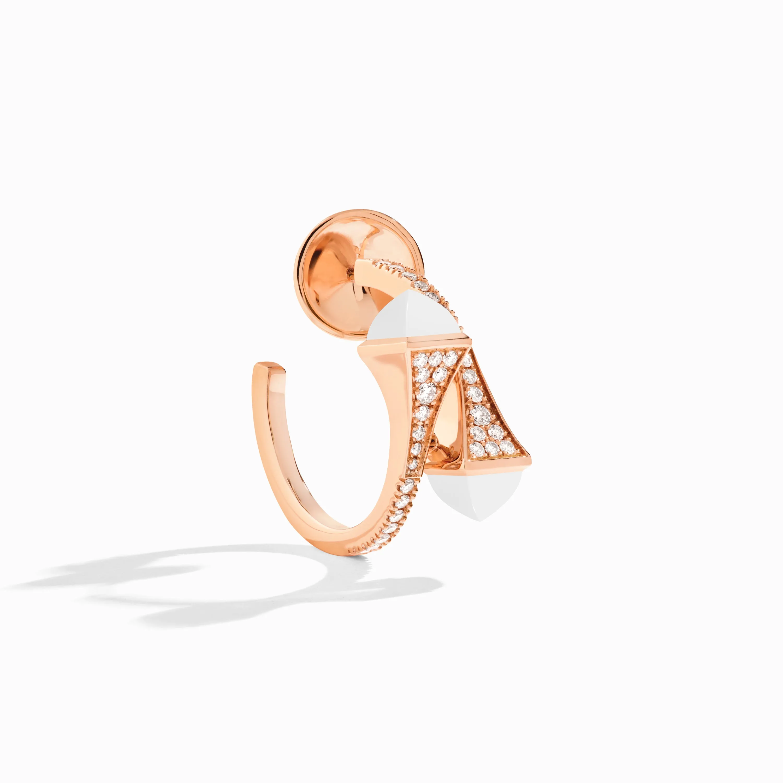 Cleo Diamond Open Hoop Earrings