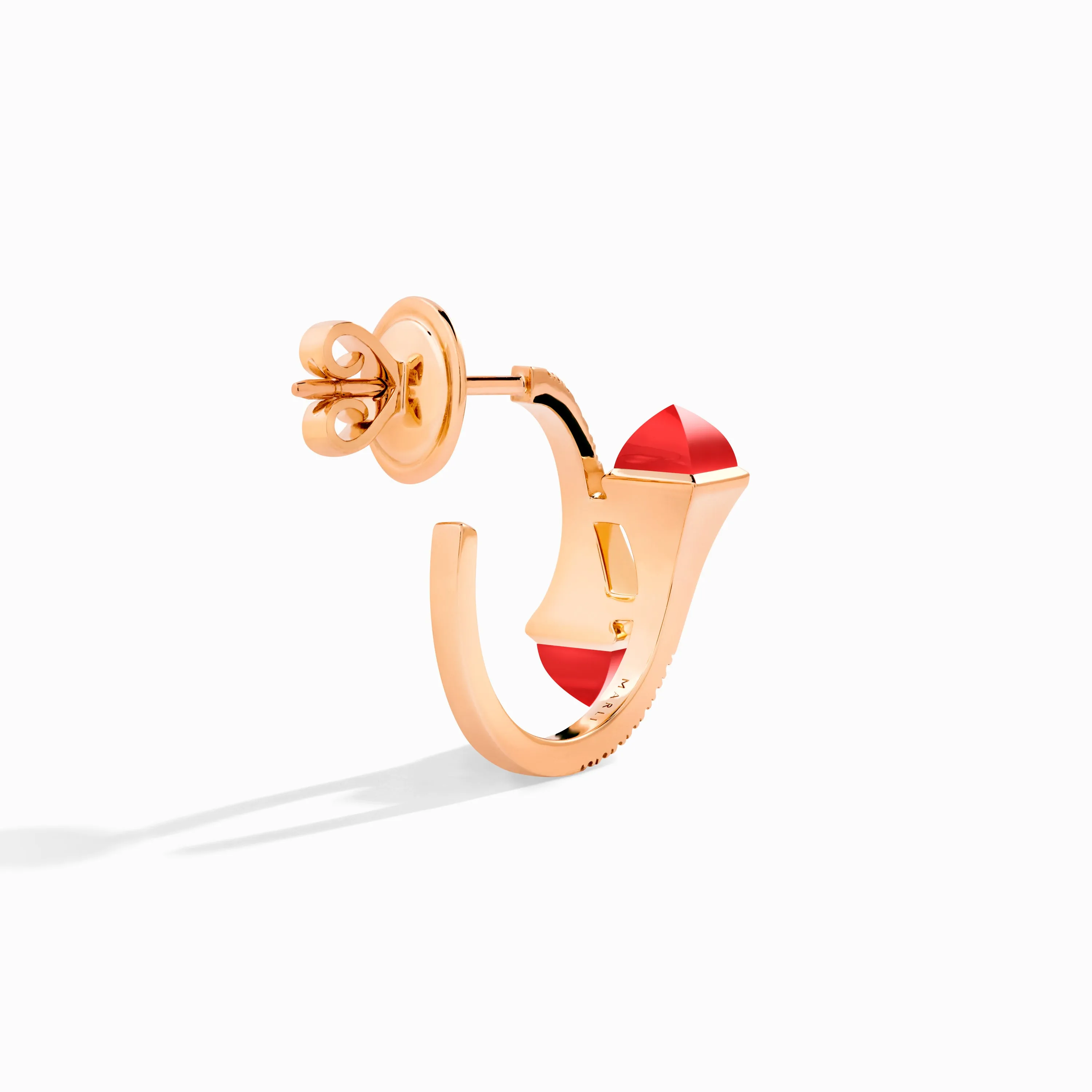 Cleo Diamond Open Hoop Earrings