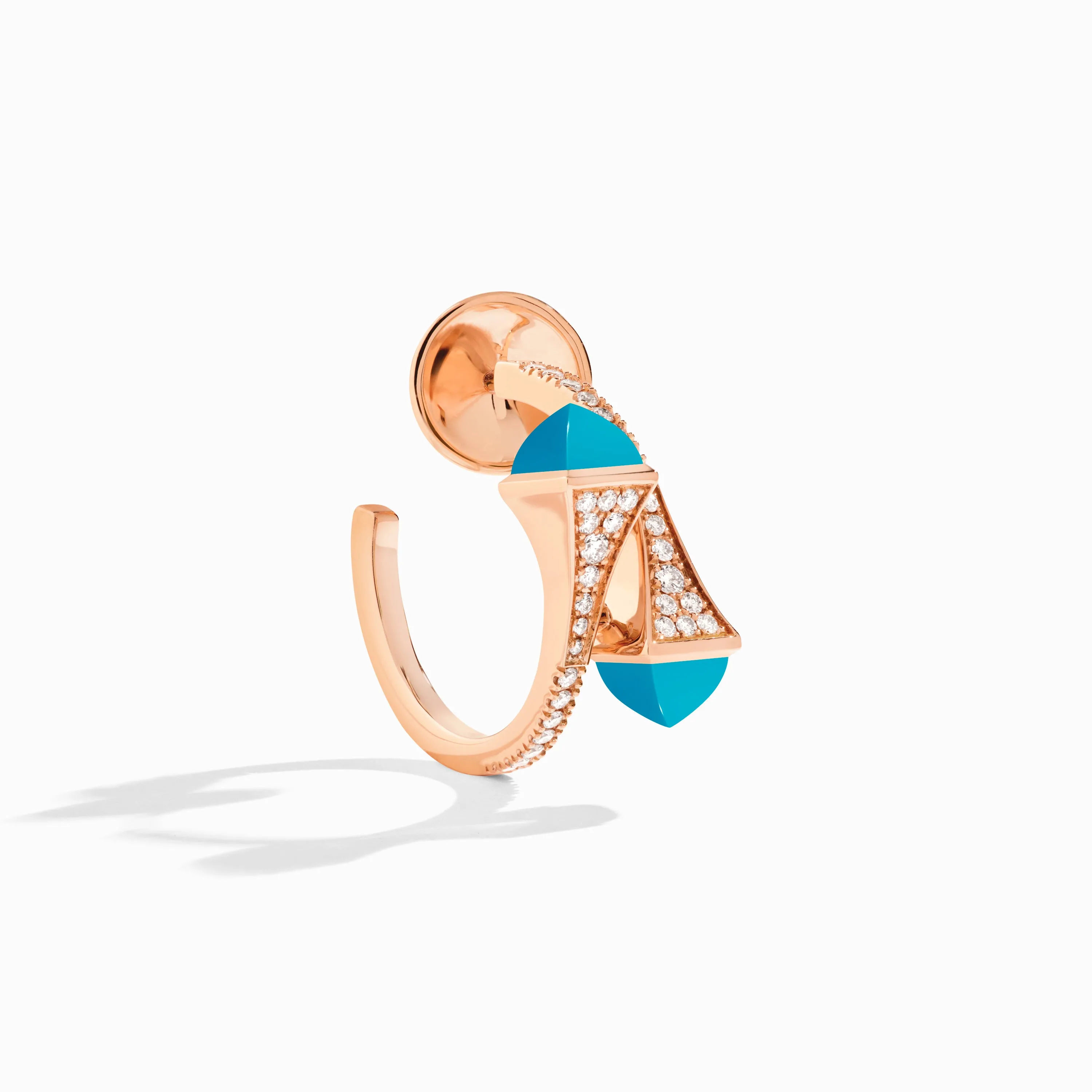Cleo Diamond Open Hoop Earrings