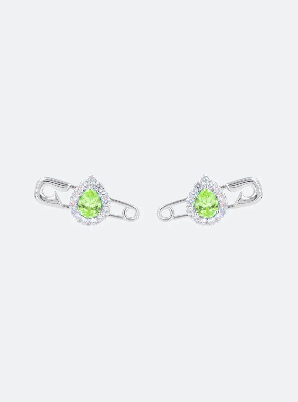 Cocktail safety-pin earrings