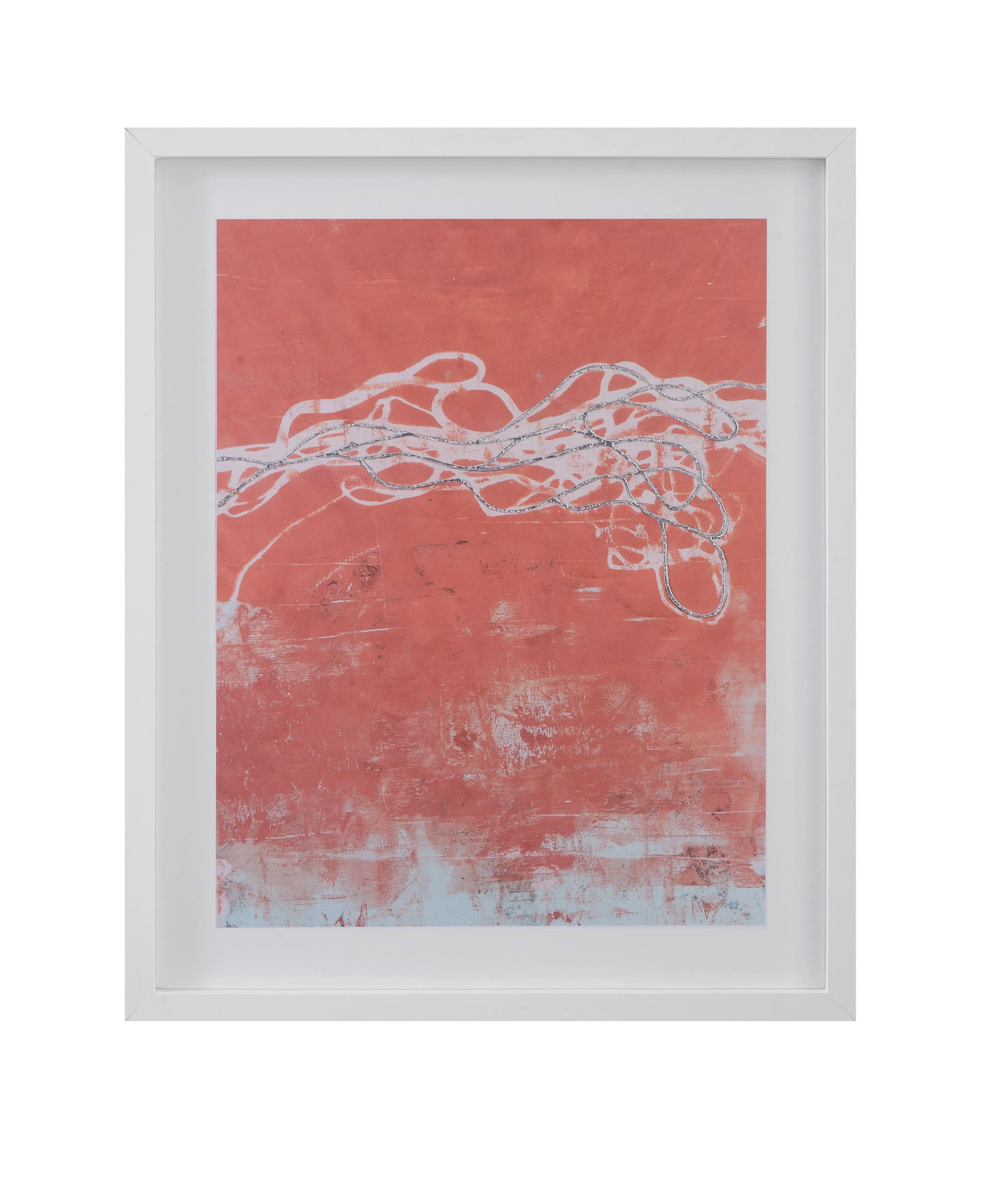 Coral Emotion - II Framed Print - Pink
