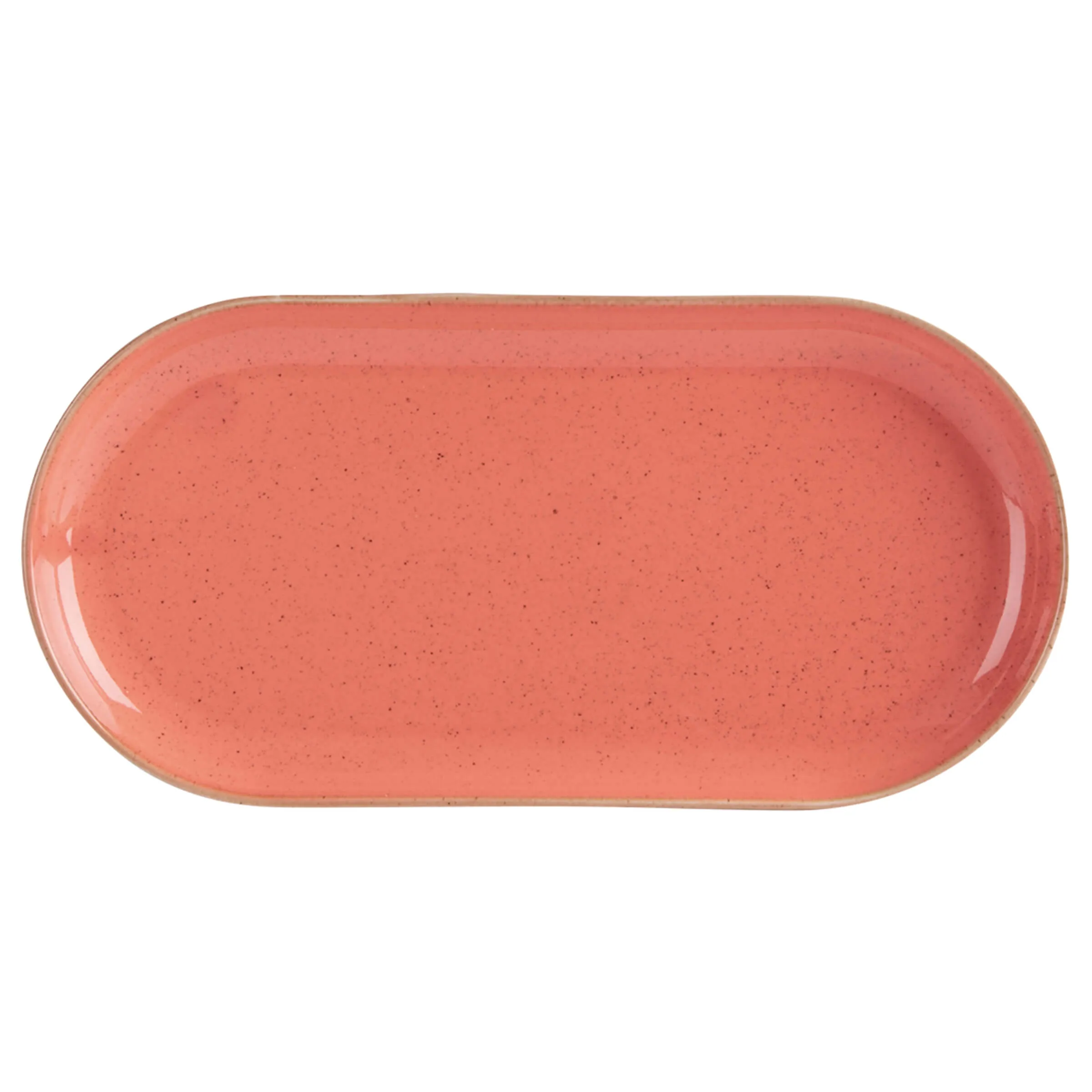 Coral Narrow Oval Plate 30cm - Pack 6