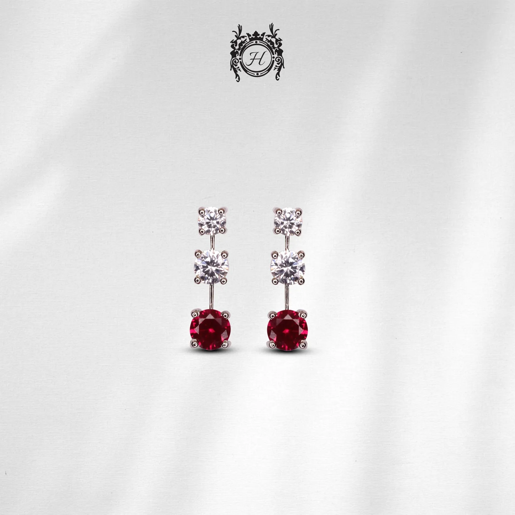 Crimson Snow Pendant Set