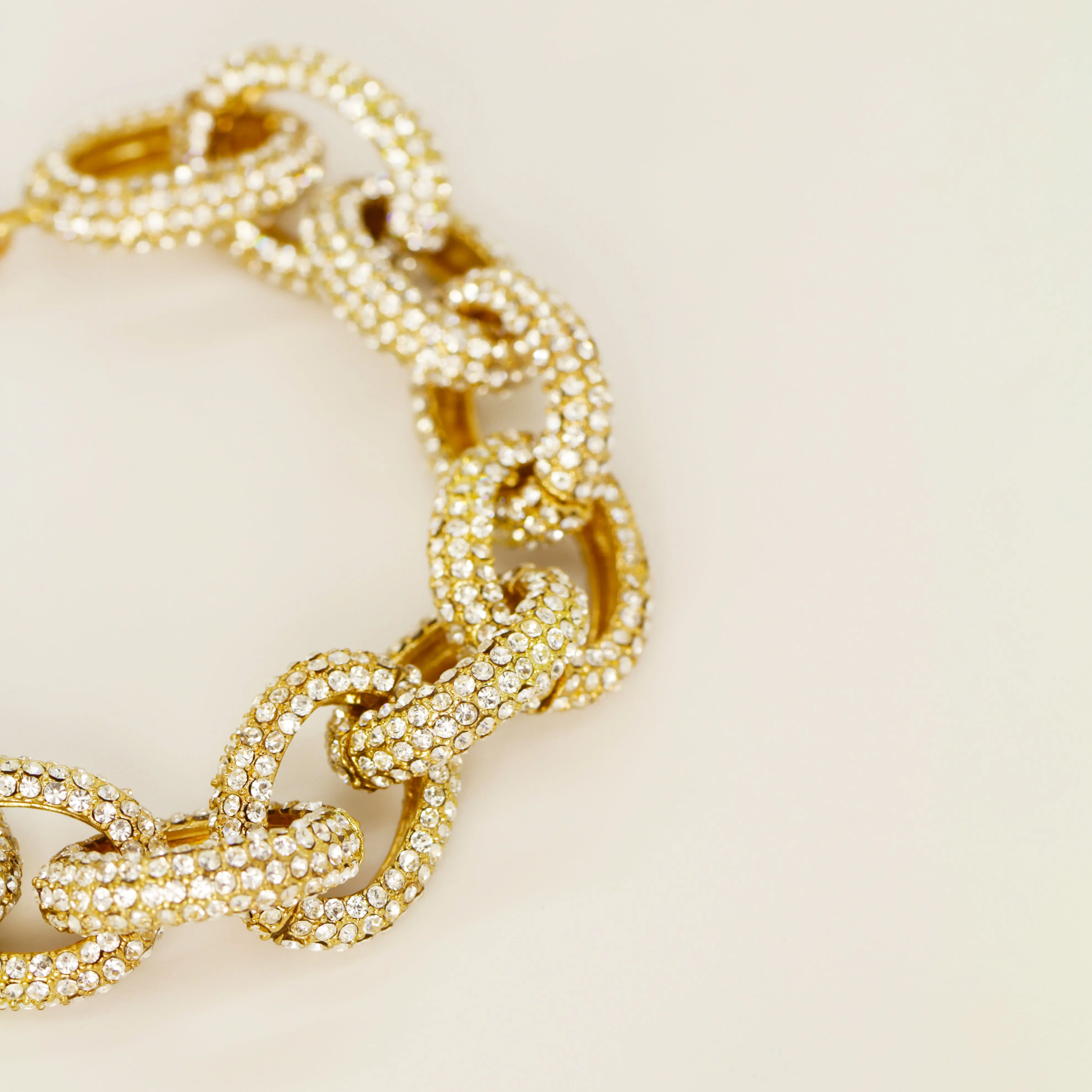 Crystal Chunky Chain Bracelet