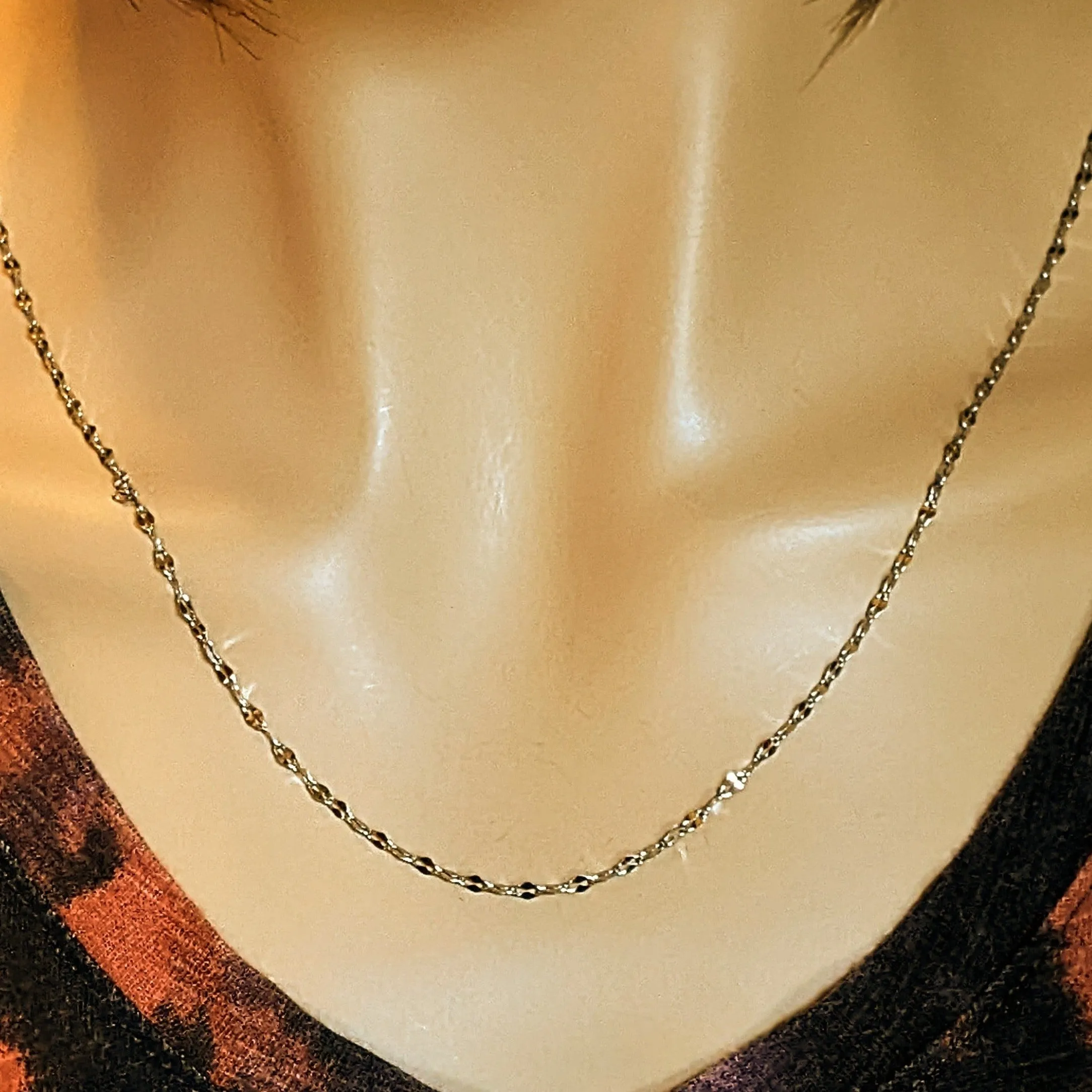 Dalmation Jasper Gemstone Bottle Necklace, 20 or 24 inch, Silver/Gold