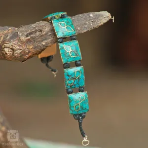 Deep Turquoise Handmade Bracelet