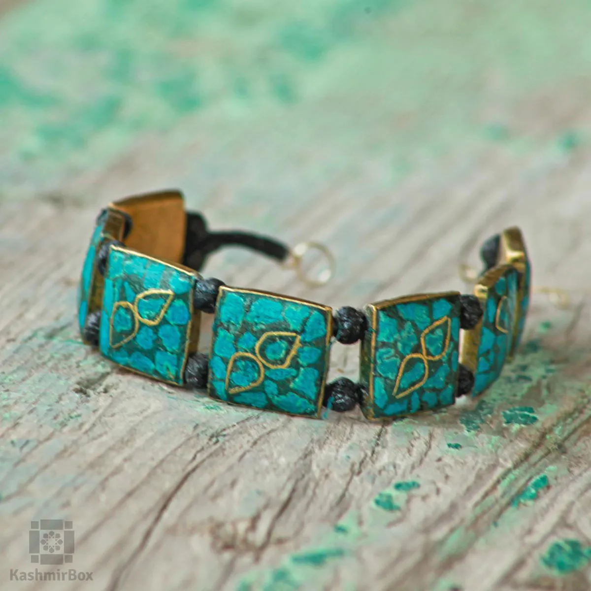 Deep Turquoise Handmade Bracelet