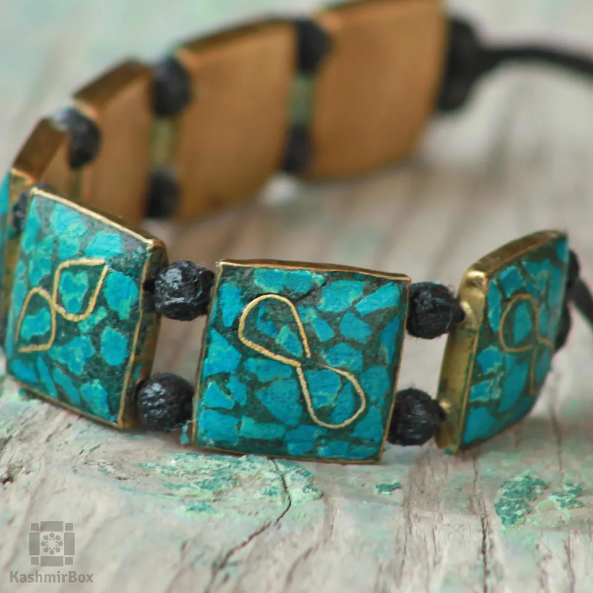 Deep Turquoise Handmade Bracelet