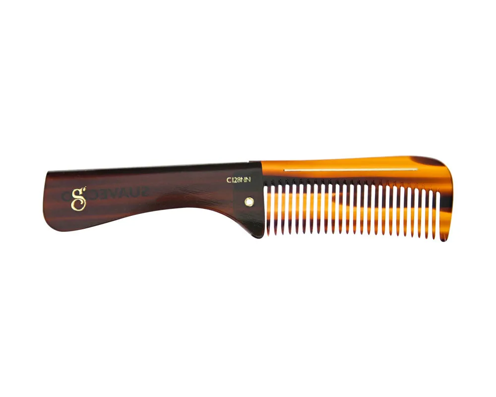 Deluxe 6.5-Inch Folding Comb with Ergonomic Handle