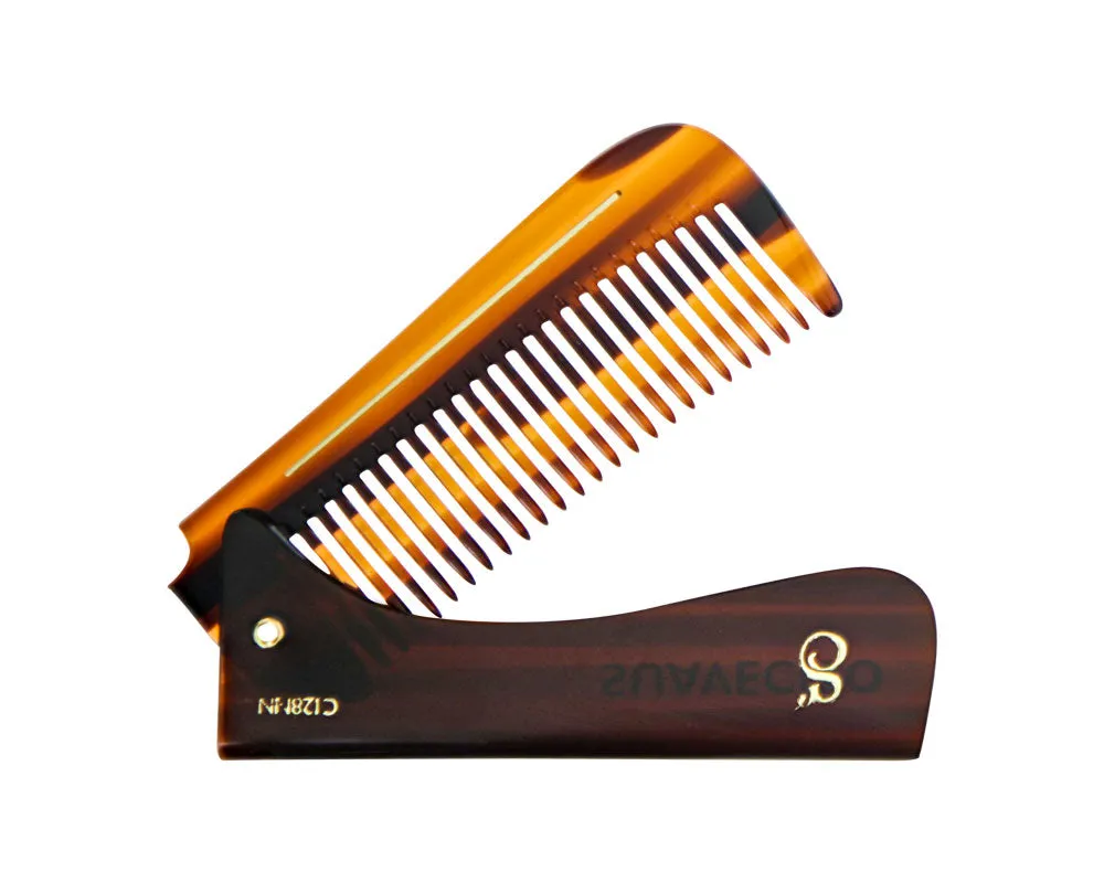 Deluxe 6.5-Inch Folding Comb with Ergonomic Handle