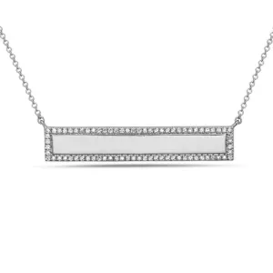 Diamond Bar Necklace