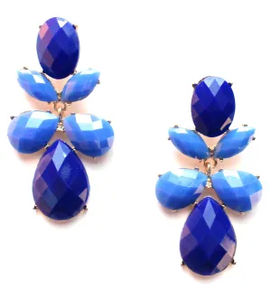 Floral Butterfly Gemstone Earrings
