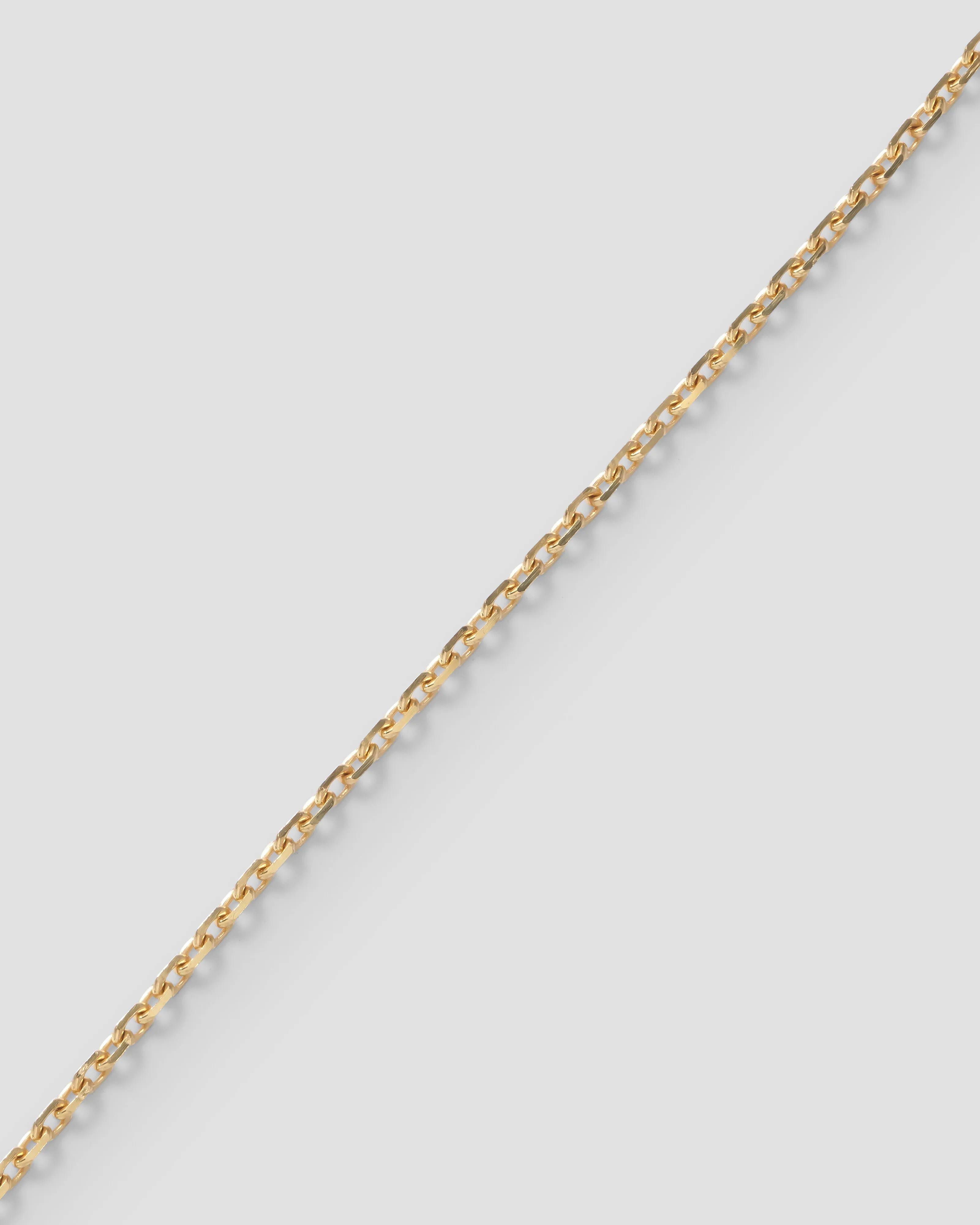 Forever Bracelet -  Diamond cut Mirror trace chain - YG - 0,9 mm