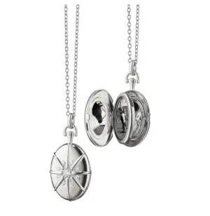 Four image silver star Locket-44427