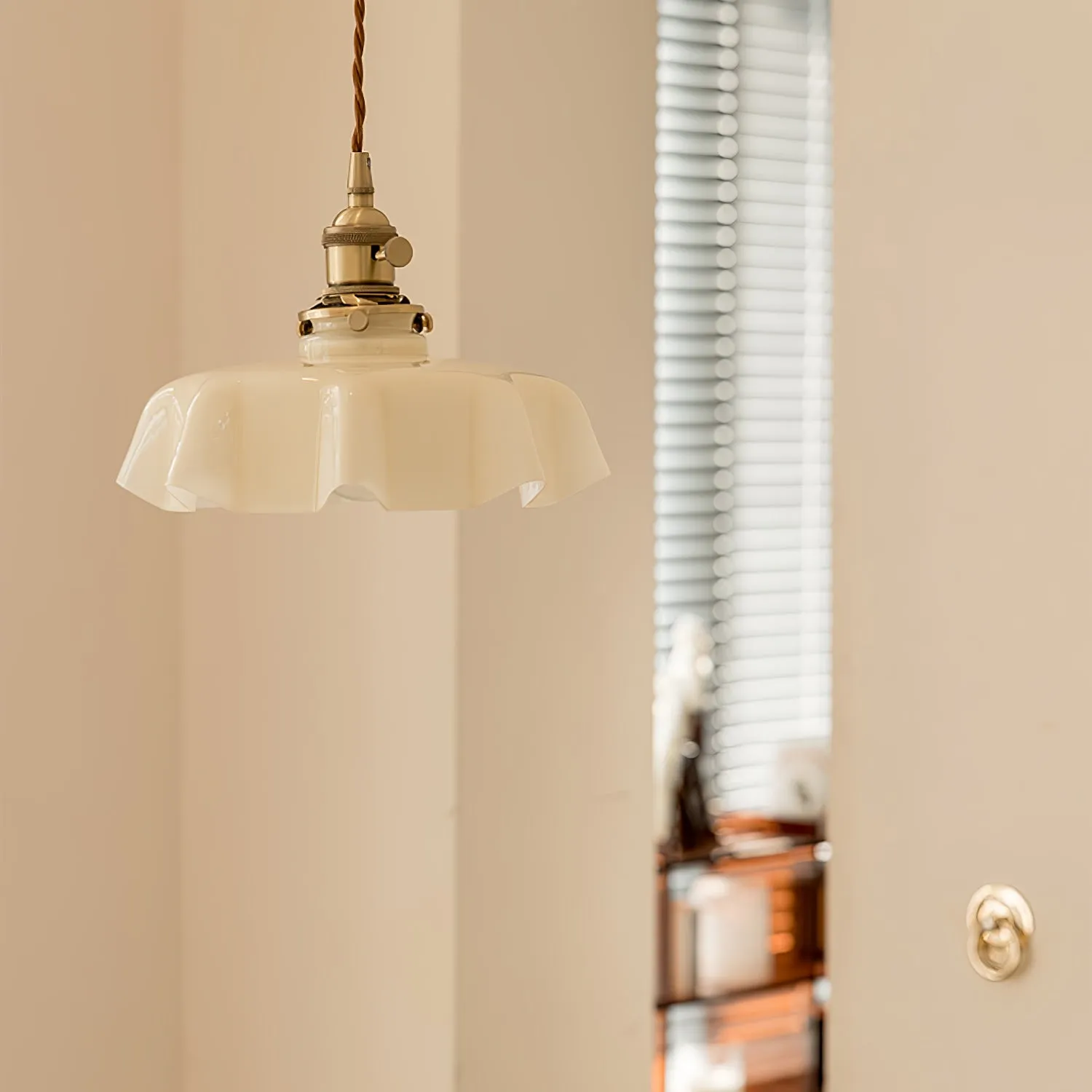French Flower Pendant Light