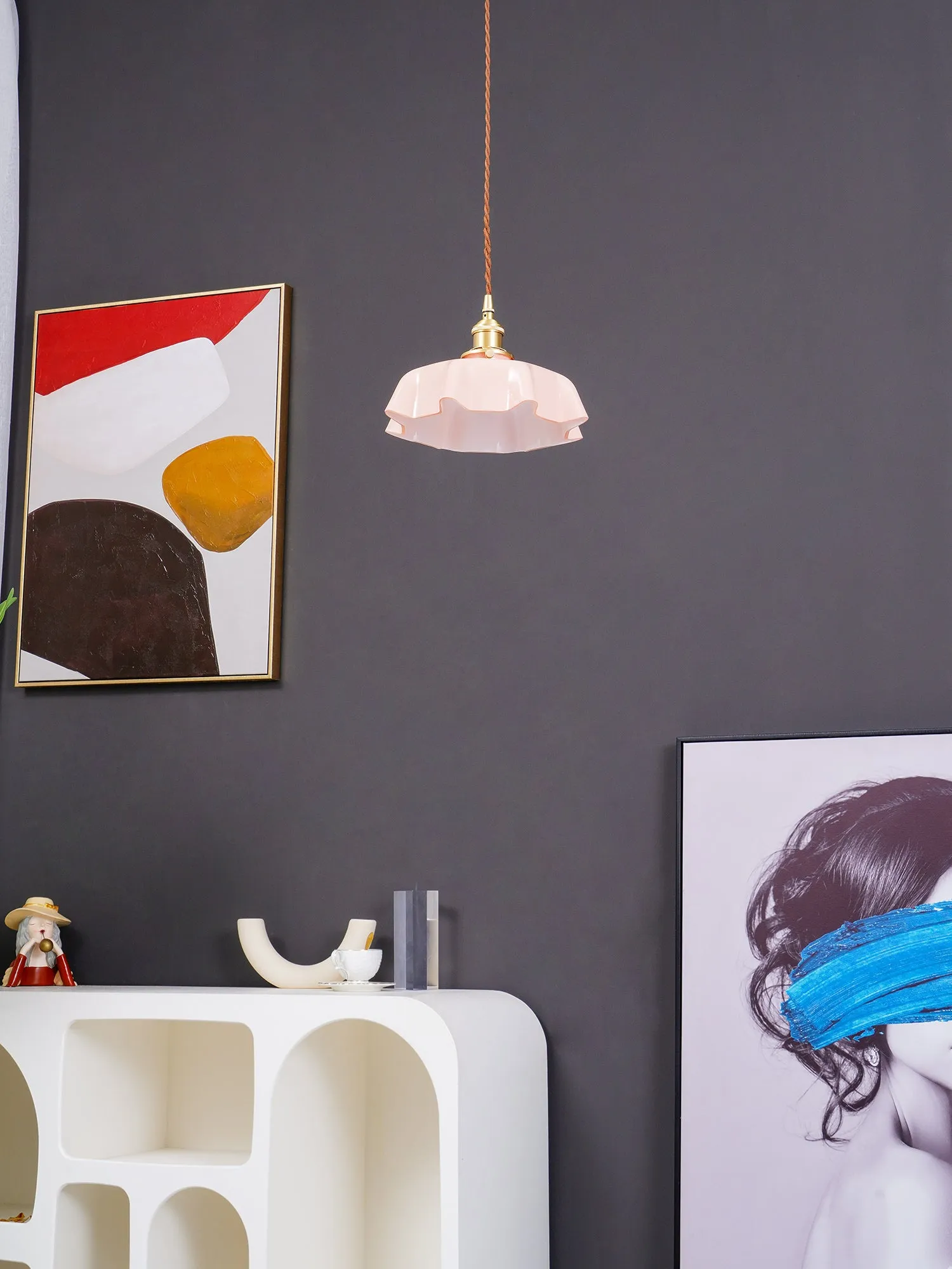 French Flower Pendant Light