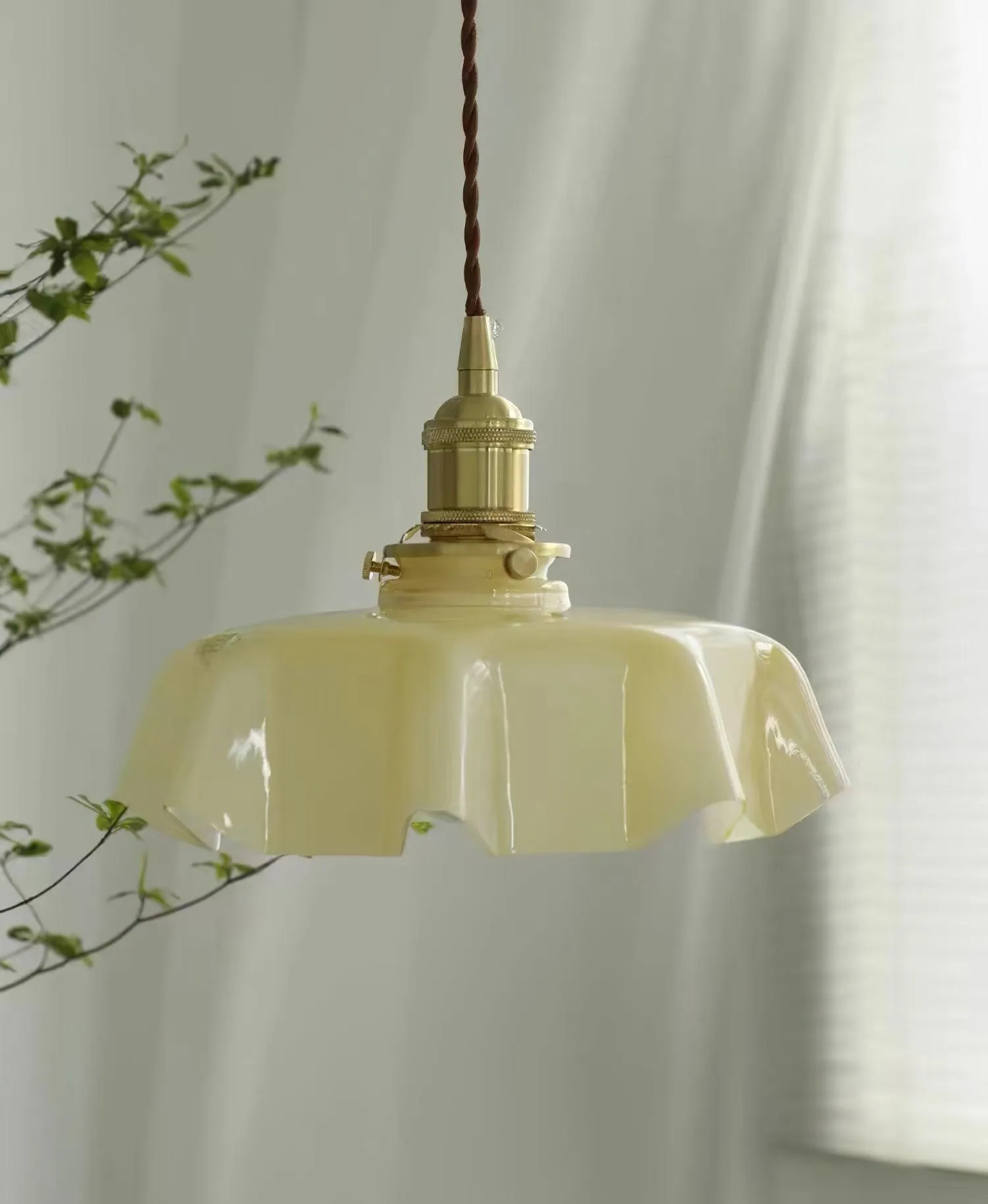 French Flower Pendant Light