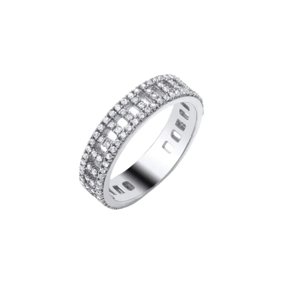 Full Diamond Band - 9ct Gold