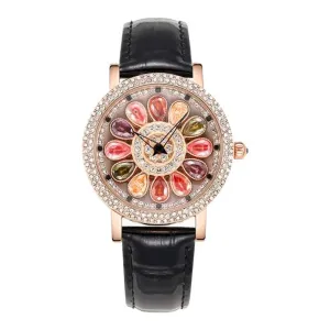 Full Inlaid Diamond Dial Watch Women  Wristwatches Jewelry