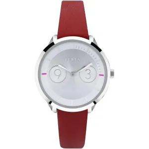Furla Red Leather Watch