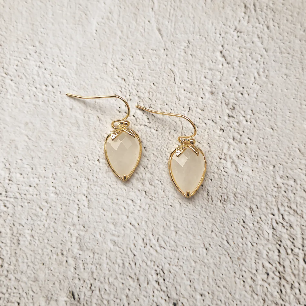 Gemstone Strawberries Single Drop Earrings