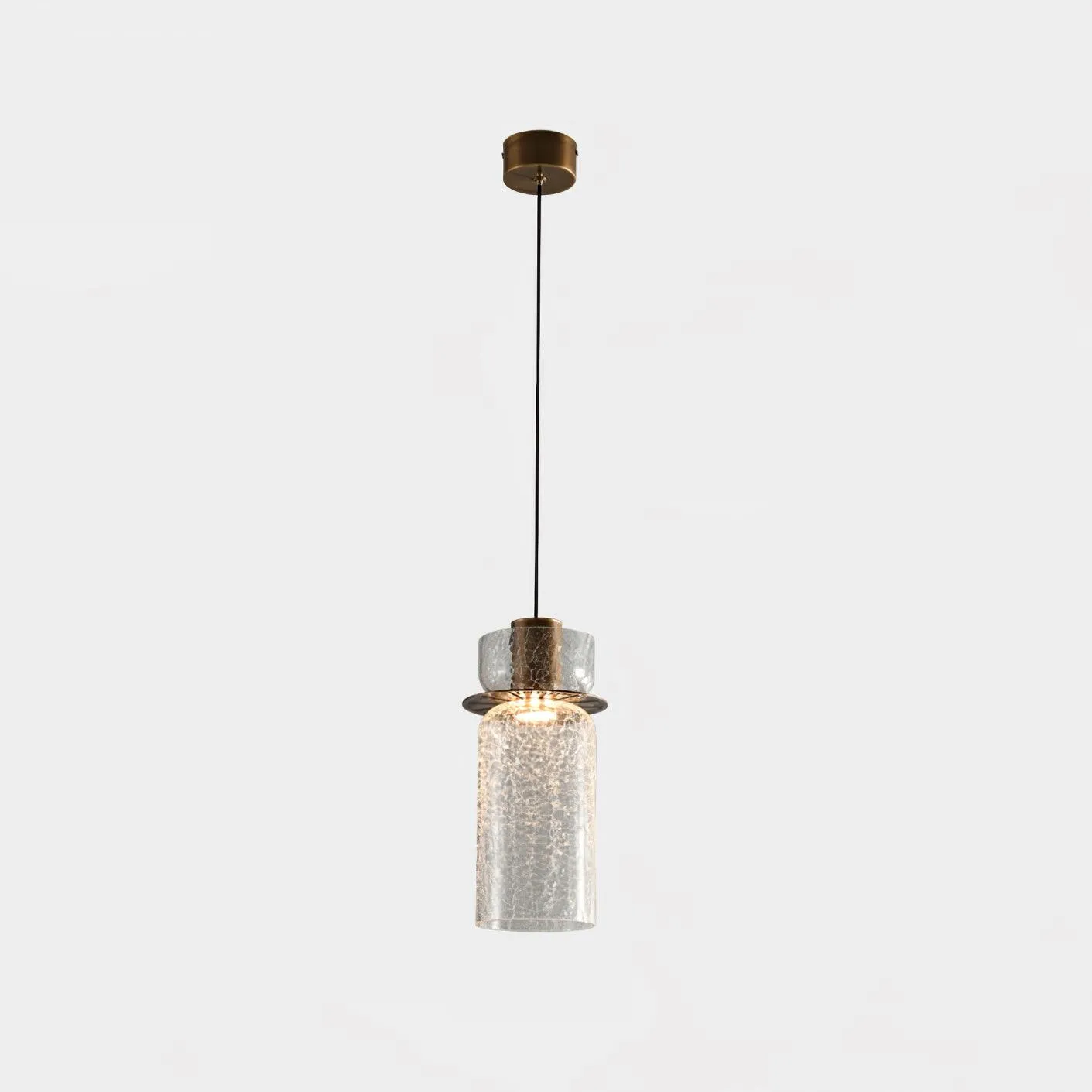 Glacier Crackle Glass Pendant Lamp