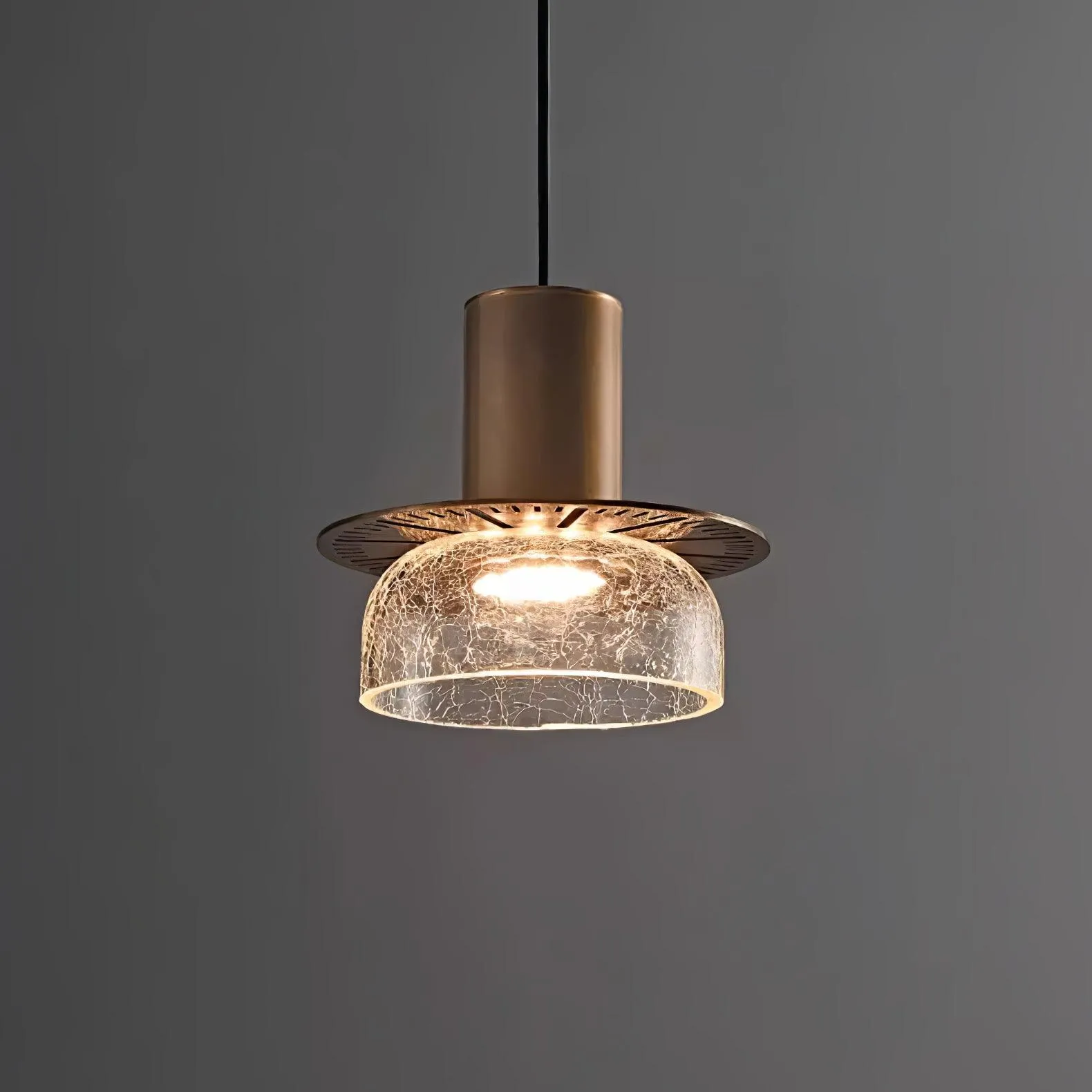 Glacier Crackle Glass Pendant Lamp