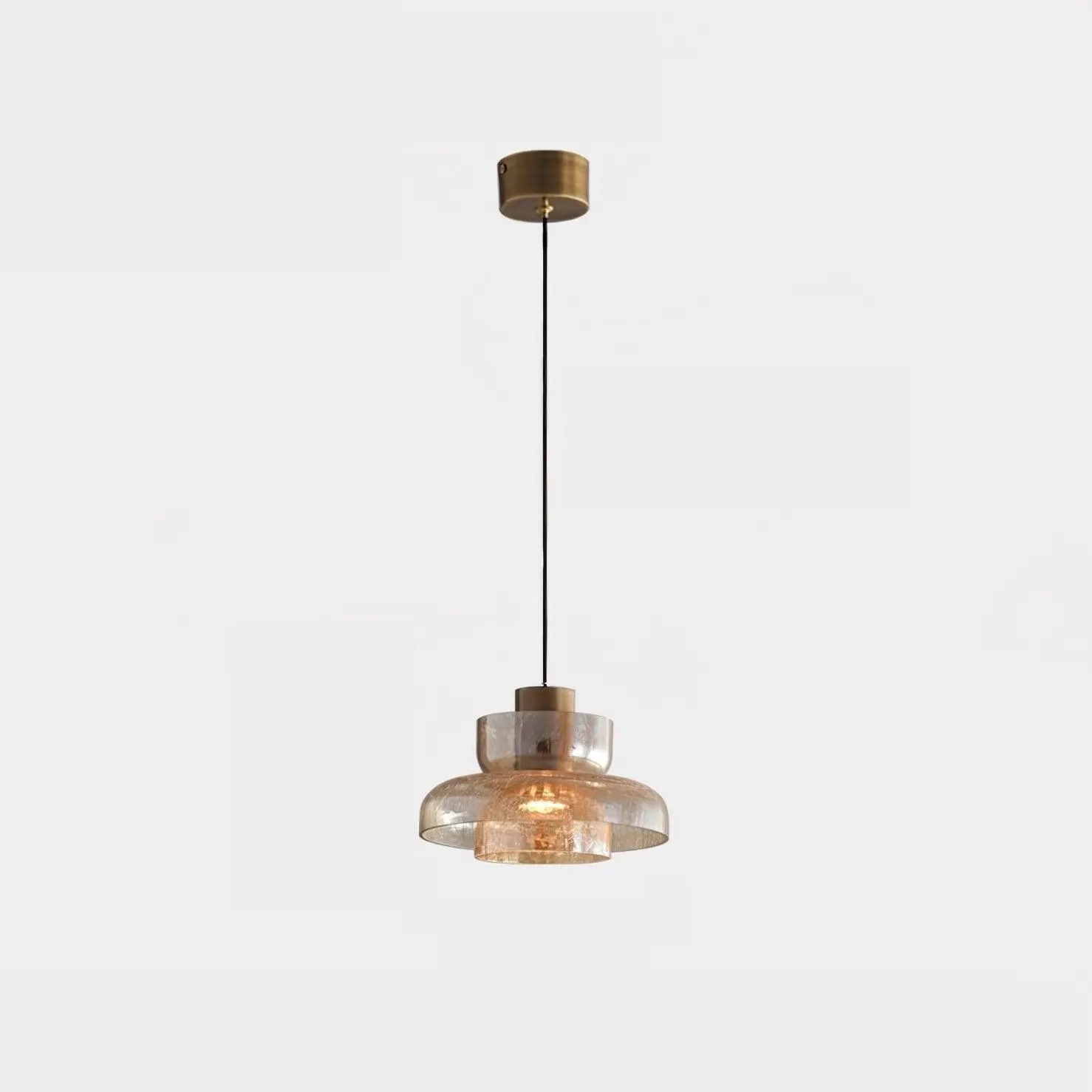 Glacier Crackle Glass Pendant Lamp