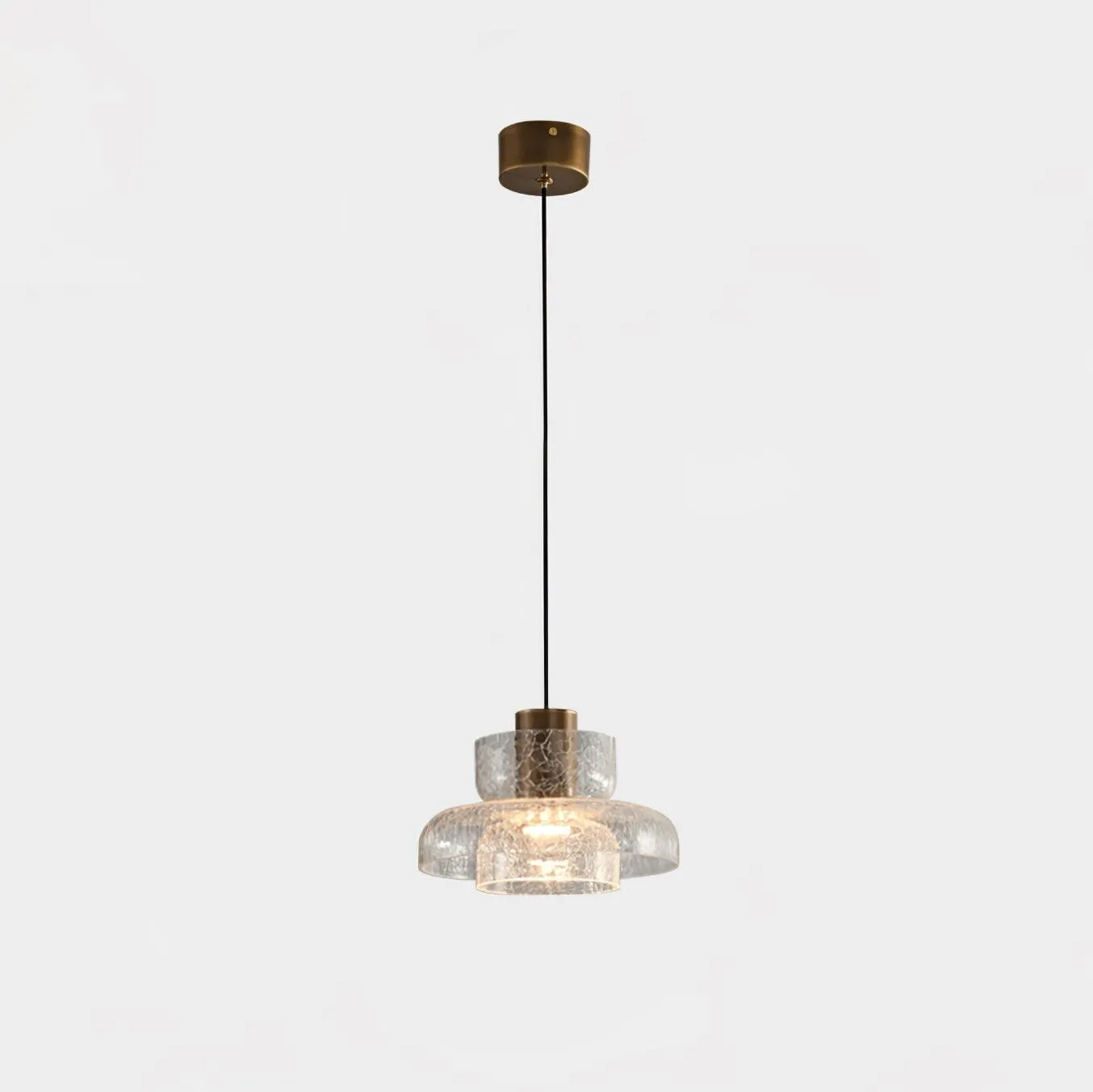 Glacier Crackle Glass Pendant Lamp