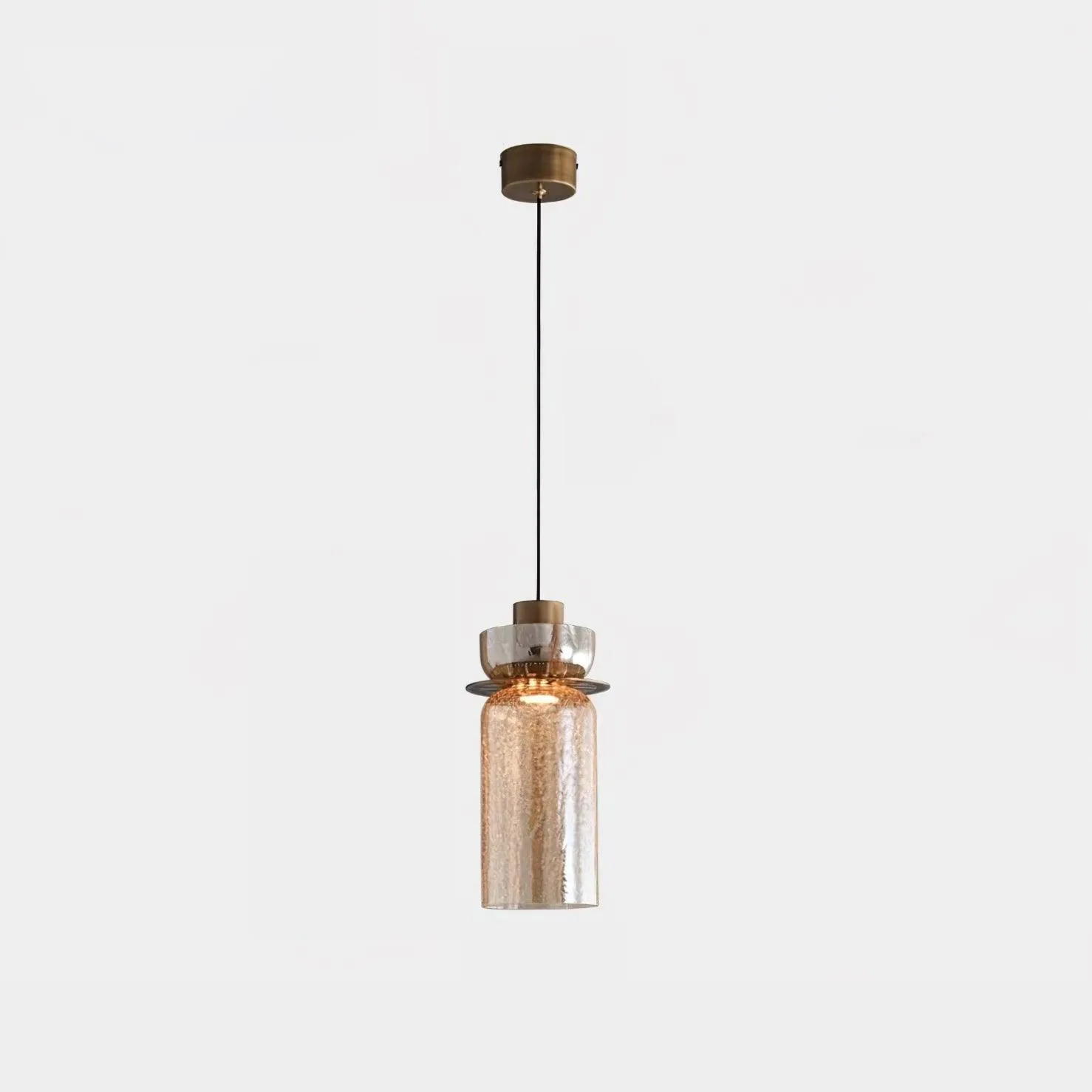 Glacier Crackle Glass Pendant Lamp