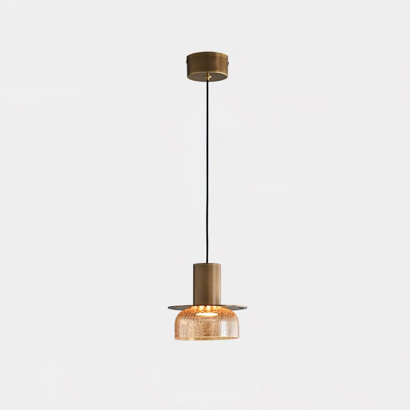Glacier Crackle Glass Pendant Lamp