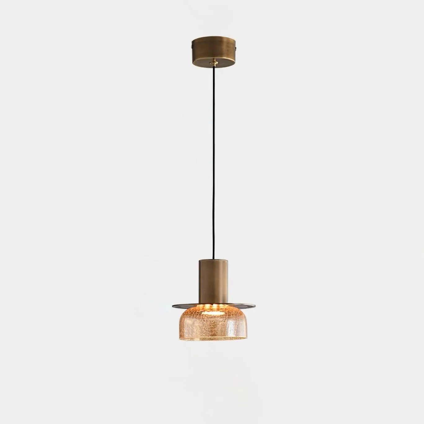 Glacier Crackle Glass Pendant Lamp