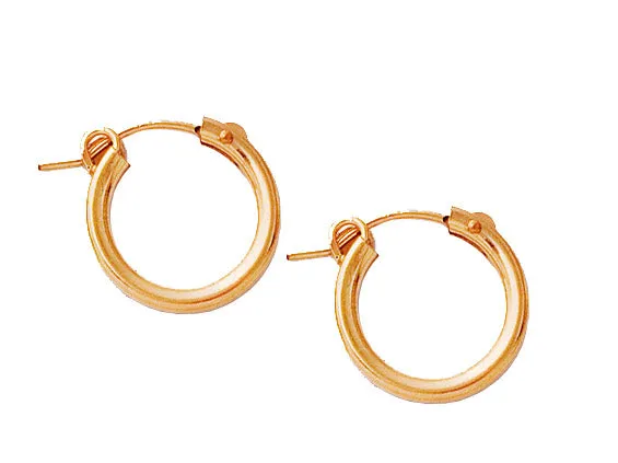 Gold Filled Hoops - 15mm