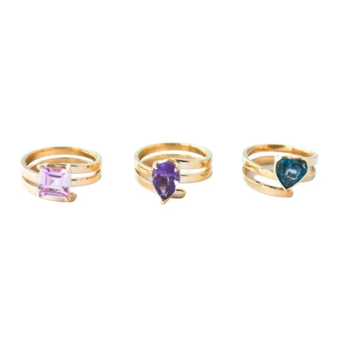 Gold Swirl Princess Ring (More Colors available)