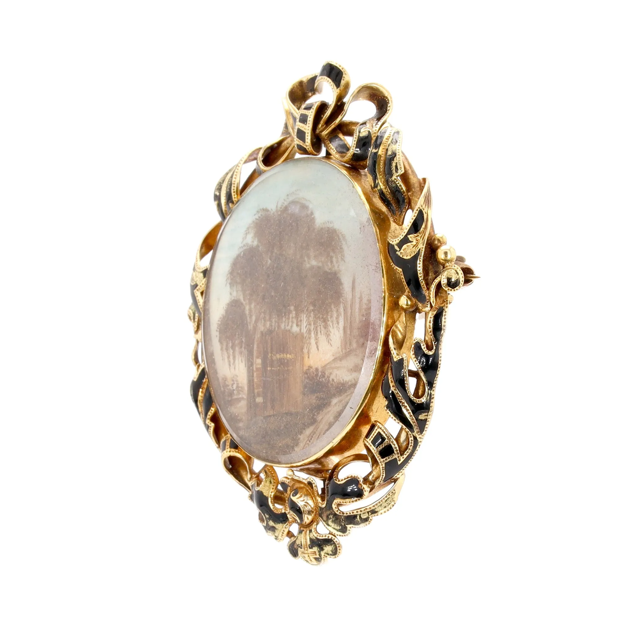 Gold Victorian Mourning Locket