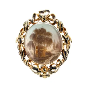 Gold Victorian Mourning Locket