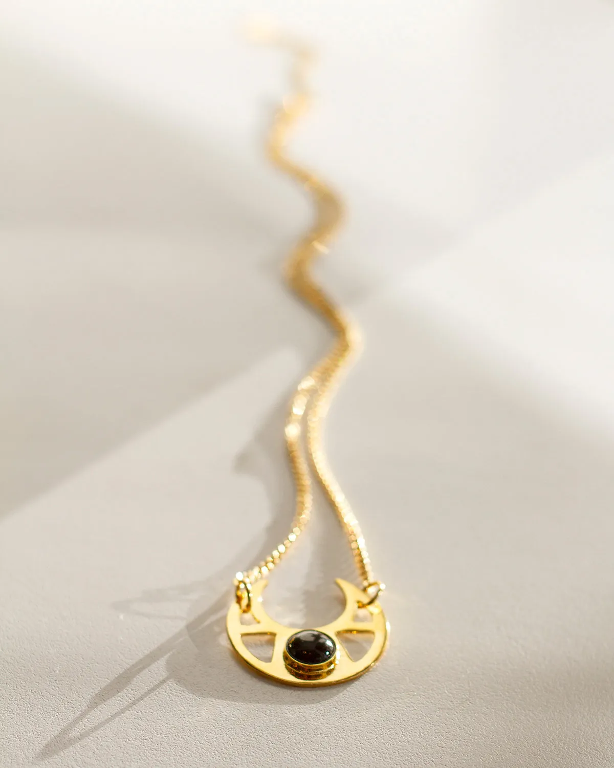 Half Moon Onyx Necklace