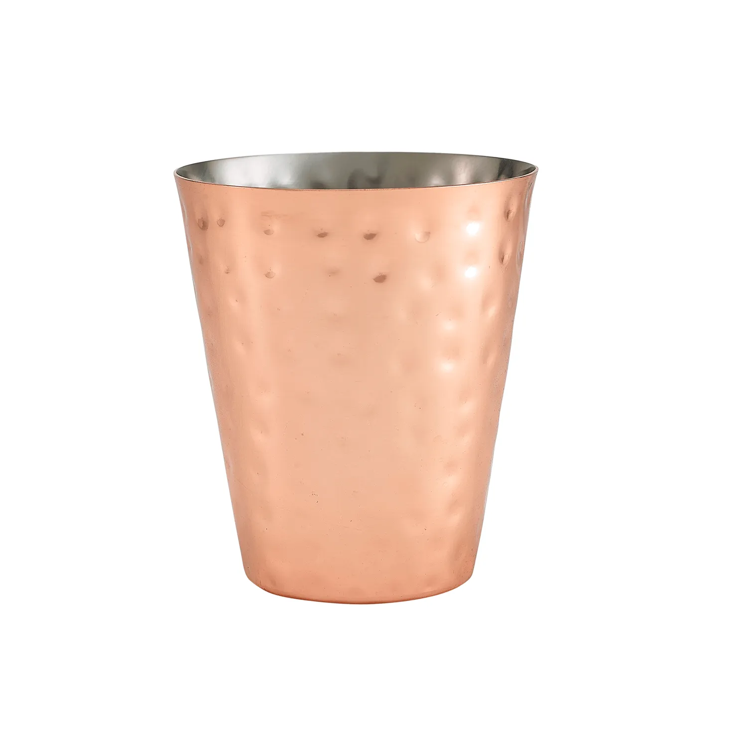 Hammered Copper Plated Conical Serving Cup 9 x 10cm - Pack 12