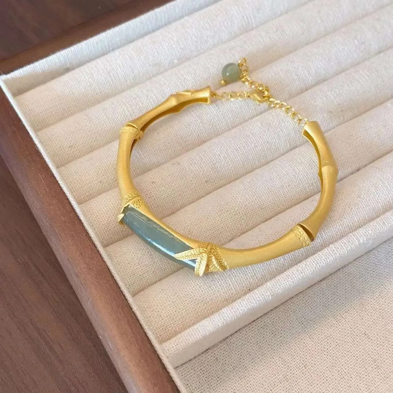 Handmade S925 Silver Bamboo Joint Bracelet