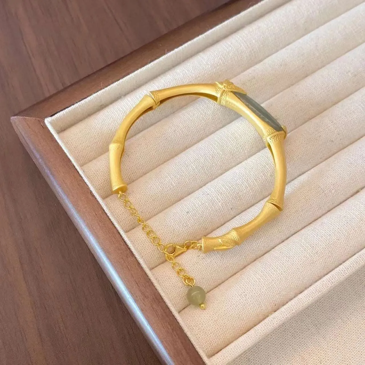 Handmade S925 Silver Bamboo Joint Bracelet