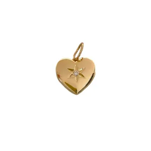 Heart Locket with Diamond Accent