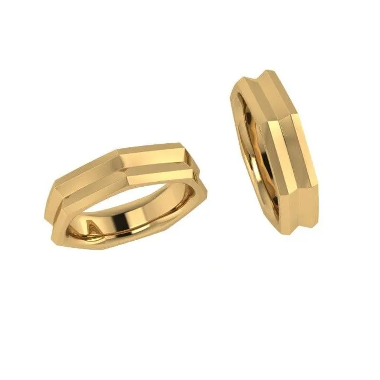 Heptagon Seven Sided Ring
